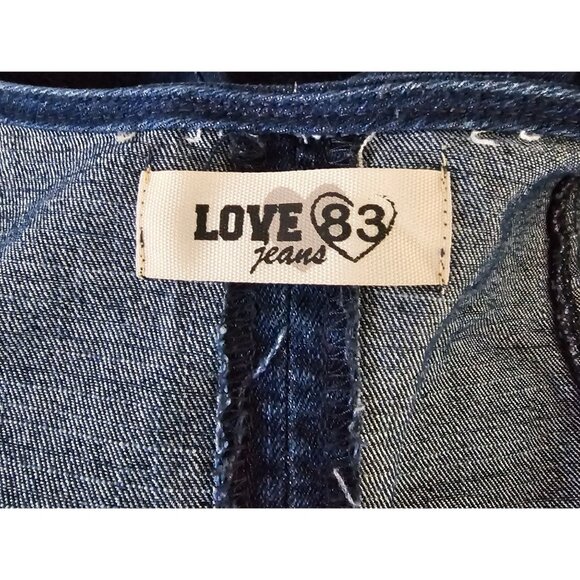 Love83 Jeans Short Sleeve,‎ Front Zip Denim Dress Size Small (Rn #119220) - Picture 5 of 10
